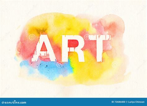 Word Art on Water Color Background Stock Illustration - Illustration of postcard, design: 72686400