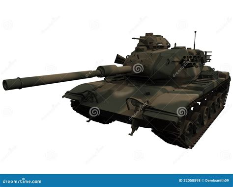 3d Rendering of a M60 Patton Tank Stock Illustration - Illustration of ...