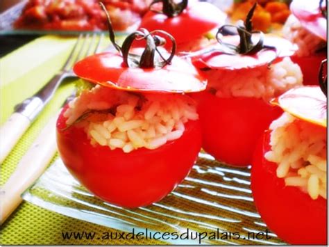 Tomate farcie au riz et au thon - Recette par auxdelicesdupalais