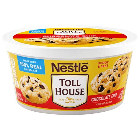 NESTLE TOLL HOUSE Chocolate Chip Cookie Dough 36 oz. Tub - Walmart.com ...