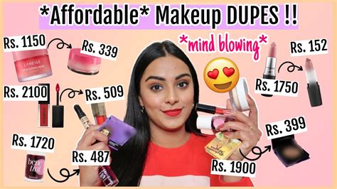 *Affordable* Makeup DUPES of High End Makeup *हिंदी में* | Mac, Smashbox, Benetint, Bahama ...