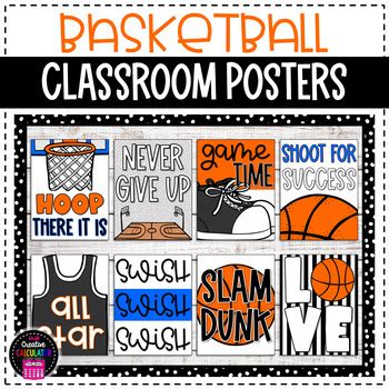 Basketball Classroom Posters - Sports Classroom Decor | TPT