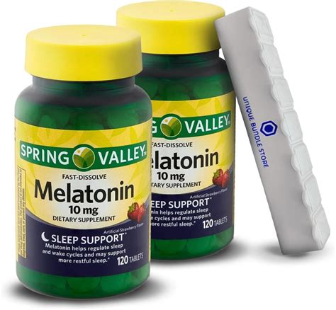 Spring Valley Melatonin 10mg Sleep Health Dietary Supplement Review ...