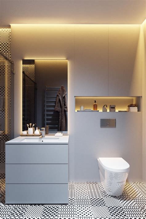 Monochrome bathroom | Interior Design Ideas