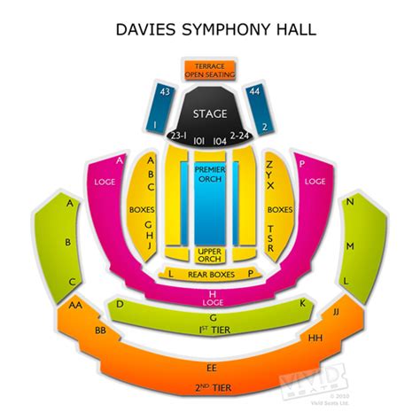 Davies Symphony Hall Seating Chart | Vivid Seats