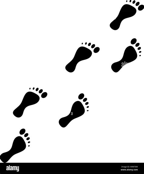 Foot print vector icon on white background. Footprint vector clip art ...