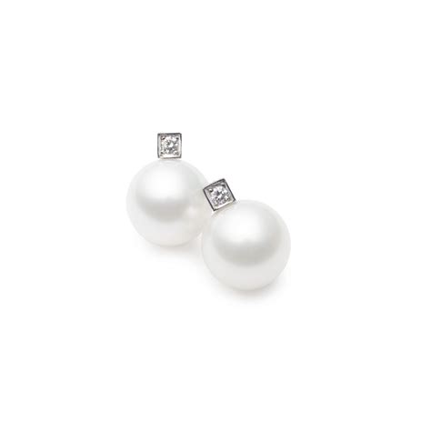 Kailis Ethereal Pearl and White Diamond Luna Earrings - Fine Jewellery and Argyle Pink Diamond ...