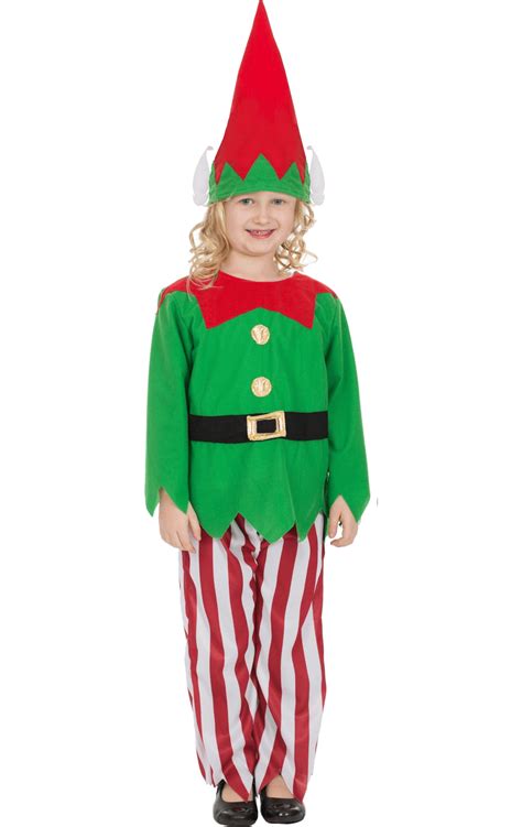 Kids Striped Elf Costume - fancydress.com - Fancydress.com