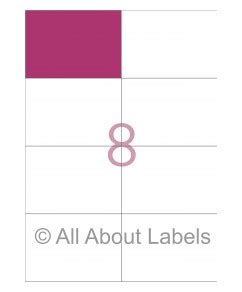 All About Labels - Laser Label Sheets - 105mm x 74mm - 8 per page - 91242 - Laser Label Sheets ...