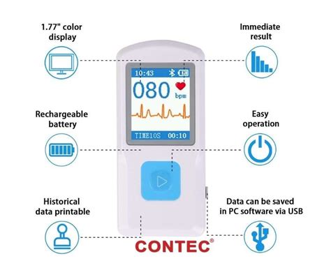 Portable ECG/EKG Monitor With Heart Rate & Rhythm Tracking | healthcare ...