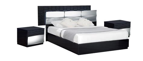 Modern Glossy White Finish King Size Bedroom Set 7 Pc AURORA-WH Global ...