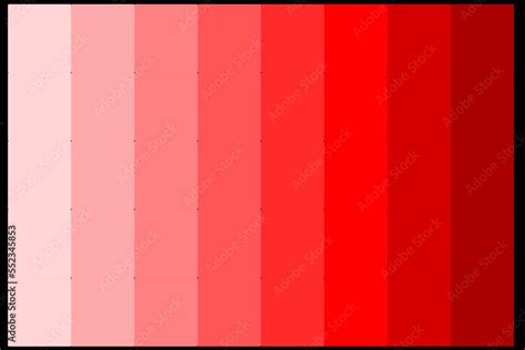 Abstract red color palette from the lightest to the darkest Stock ...