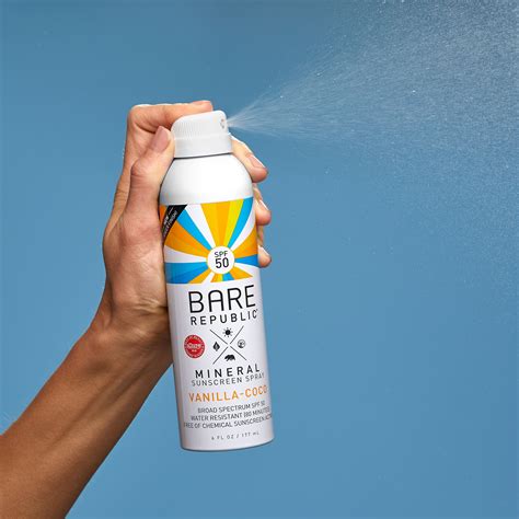 Bare Republic Mineral Sunscreen Spray SPF 50, Vanilla-Coco - 6 fl oz | Optum Store