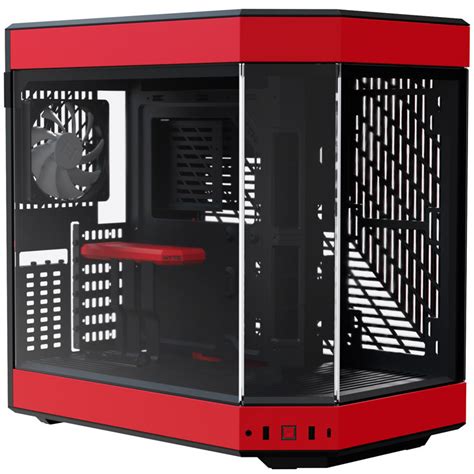 Buy Hyte Y60 Tempered Glass Mid Tower Case Red/Black [CS-HYTE-Y60-BR] | PC Case Gear Australia