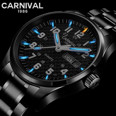 Super Luminous Tritium Watches for Men Imported Quartz Wrist watch Full Steel Bracelet Watch ...