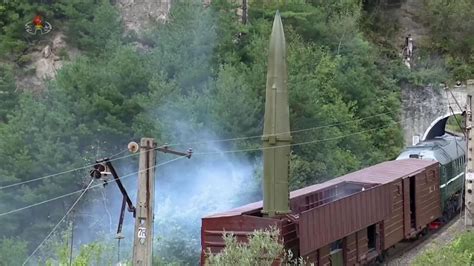 North Korea: Railway-borne 'ballistic missile' launched from train ...