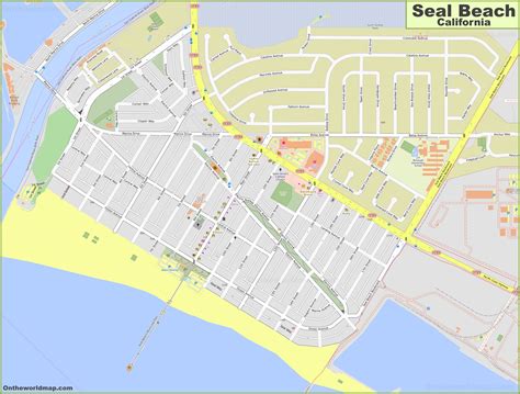 Detailed Map of Seal Beach - Ontheworldmap.com