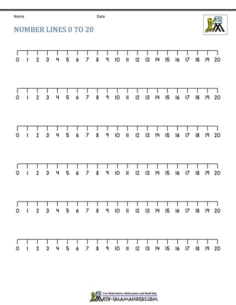 Free Number Lines To 20 Printable - FREE PRINTABLE TEMPLATES