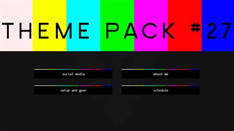 FREE Twitch Panel Theme Packs :: Behance