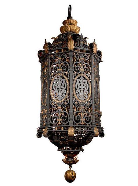 Amazing and important iron lantern | MAURICE CHANDELIER, INC.