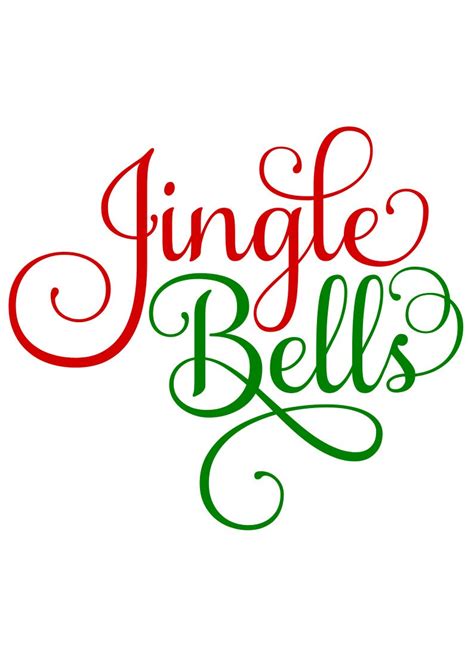 Jingle Bells SVG File Christmas SVG Digital Download for | Etsy