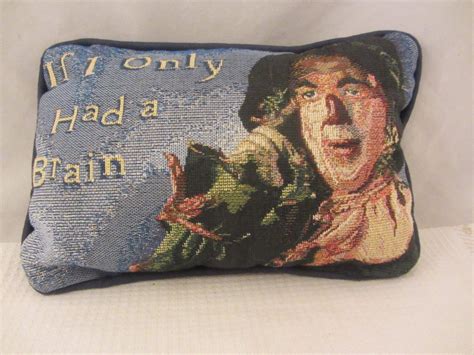Wizard of Oz IF I ONLY HAD A BRAIN Scarecrow Decorative Pillow 11" x 7" (B317) | #1903470686