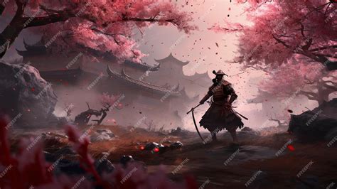 Premium AI Image | battle scene samurai