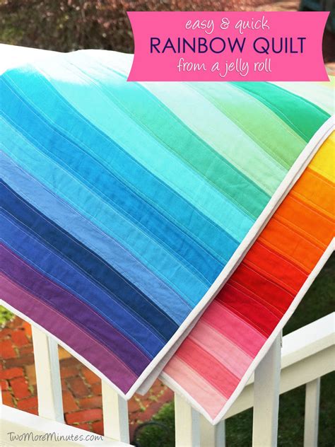 Easy Rainbow Quilt from a Jelly Roll – Crosscut Sewing Co.