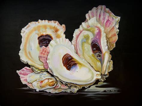 Colorful Oyster Shells Painting by Phyllis Beiser - Fine Art America