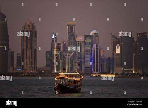 Qatar, Doha, skyline Stock Photo - Alamy