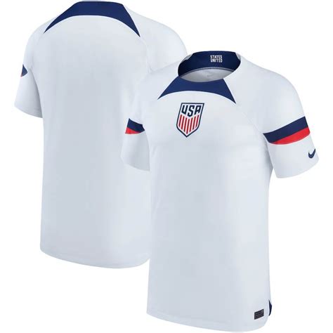 USA National Team Home Stadium Shirt 2022 Qatar World Cup customized Jersey Unisex White ...