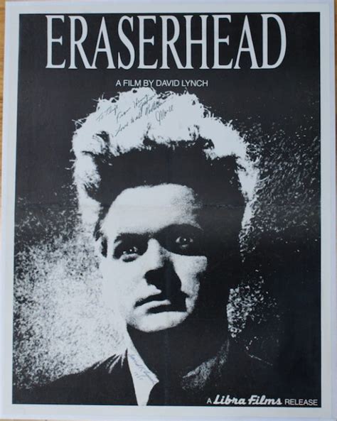 ERASERHEAD original poster signed by DAVID LYNCH and JACK NANCE on ...