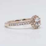 Fabulous Rose Gold Halo Diamond Engagement