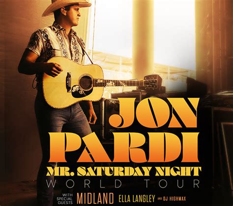 Jon Pardi: Mr. Saturday Night World Tour 2023 | Daily's Place