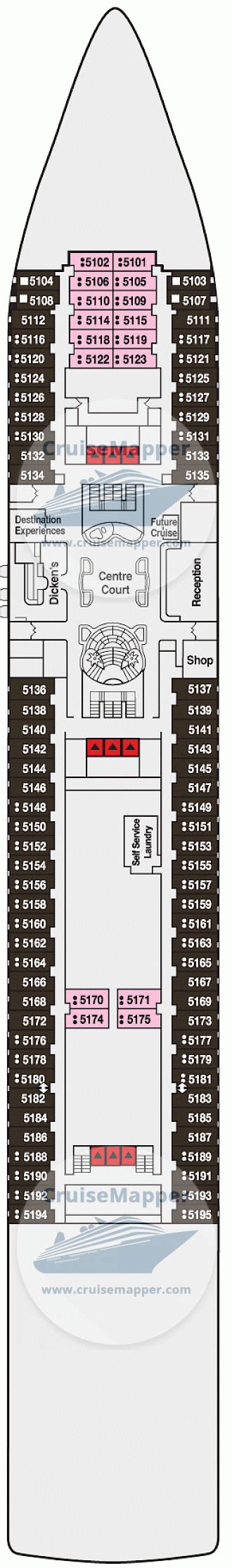 Ambience deck 5 plan | CruiseMapper