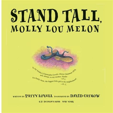 Stand Tall, Molly Lou Melon by Patty Lovell: 9780399234163 | Brightly Shop