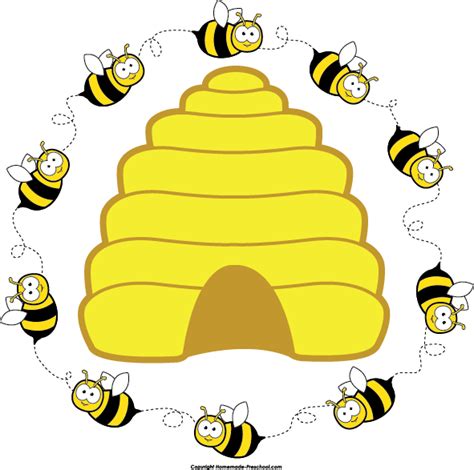 Cute Beehive Clipart | Clipart Panda - Free Clipart Images | Bee ...