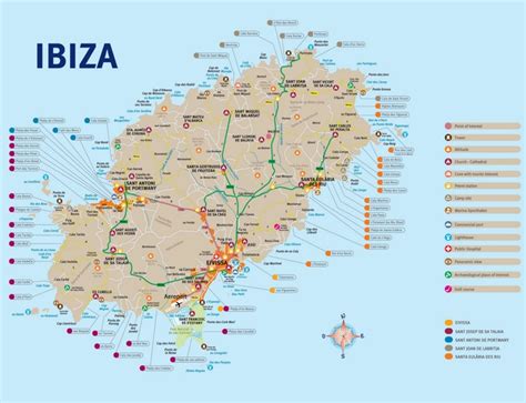 Ibiza tourist map