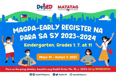 DepEd starts early registration for SY 2023-2024