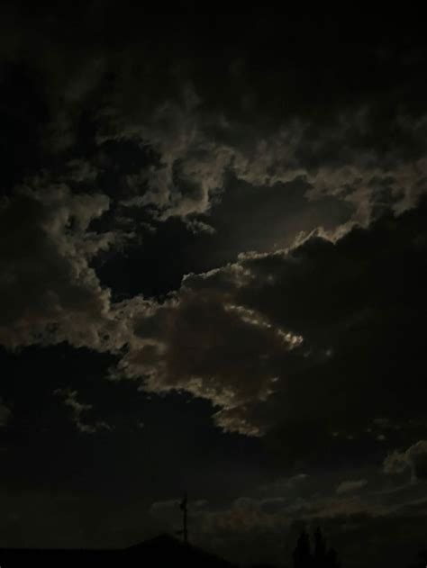 Dark Cloudy Sky at Night