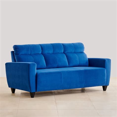 Buy Helios Emily Fabric 3+2 Seater Sofa Set - Blue from Home Centre at ...