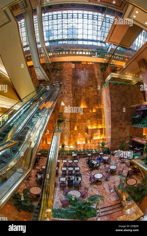 Trump Tower, Interieur, Fisheye, Lobby, Elevators, Donald Trump, New ...