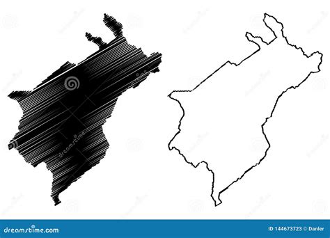 Merida State map vector stock vector. Illustration of cartography ...