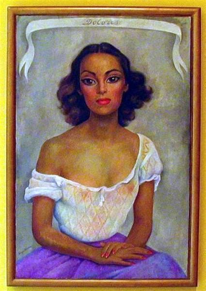 Portrait of Dolores Del Rio, 1938 - Diego Rivera - WikiArt.org