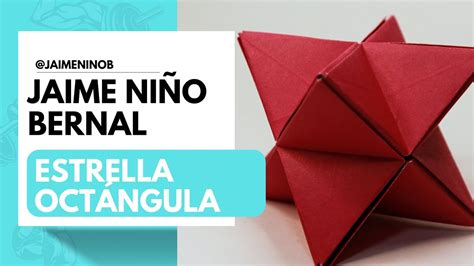 Estrella Octángula en origami - YouTube