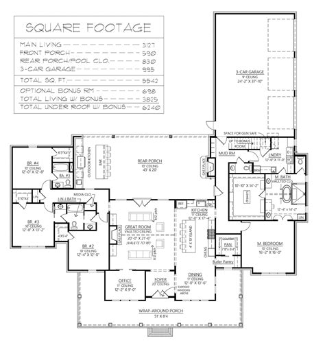 4 Bedroom House Plans | Family Home Plans