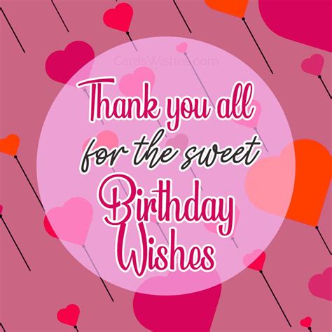 40+ Thank You Messages for Birthday Wishes Best Thank You Notes, Thank ...