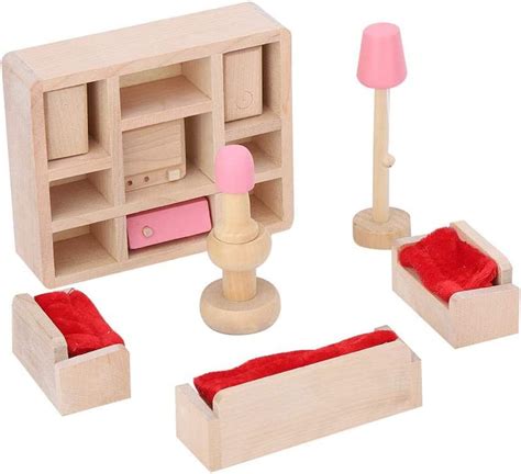 Dining Room Wooden Miniature Furniture Pretend Play Toy Simulation Life ...