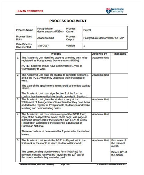 Process Document - 10+ Examples, Google Docs, Word, Apple Pages, PDF