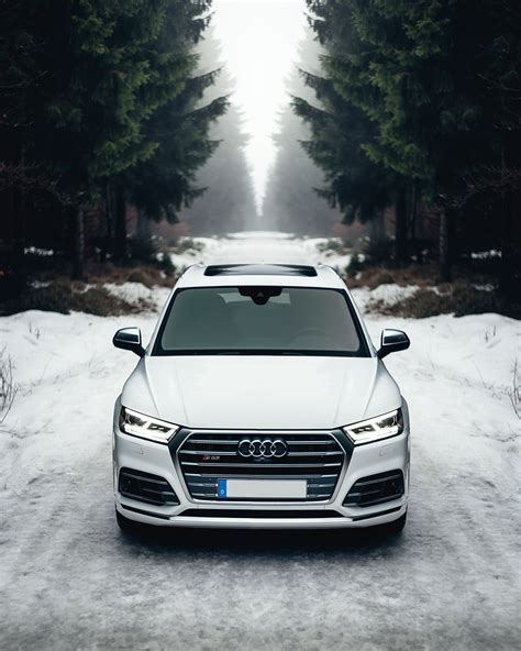 Altenberg, Germany, white Audi A8 on the road surrounded of trees, #FAFCFB | Audi cars, Audi a8 ...